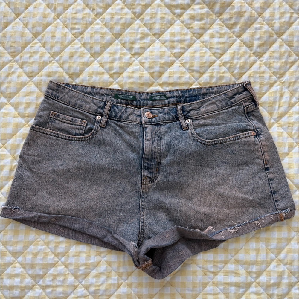 Wild Fable Acid Wash Denim Shorts Size 14
